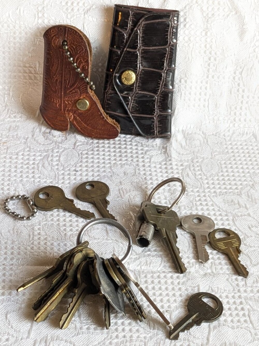 Old Keys and Two Key Cases 1980s